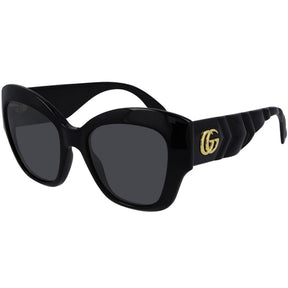 Gucci GG0808S 001 Butterfly Sunglasses - Black / Grey Gucci Women main image 4