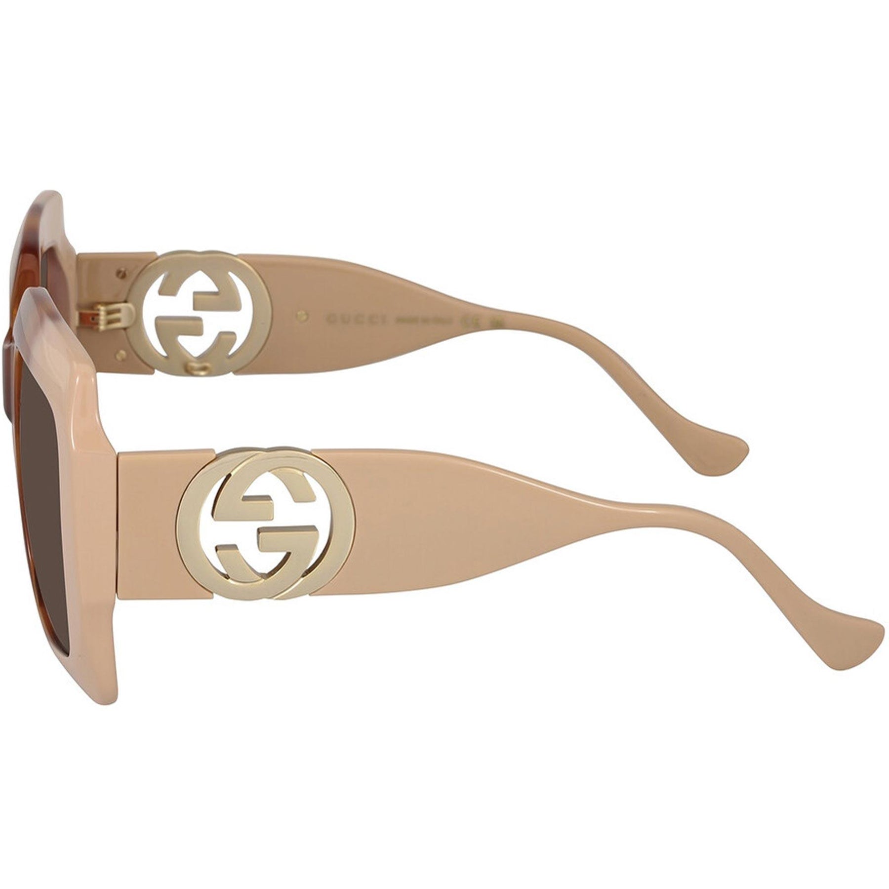 NEW GUCCI GG1022S 003 SUNGLASSES HAVANA/BEIGE SQUARE WOMEN EYEWEAR NEW GUCCI SUNGLASSES GG 1022S 003 HAVANA IVORY/BROWN 54MM | eBay main image 3