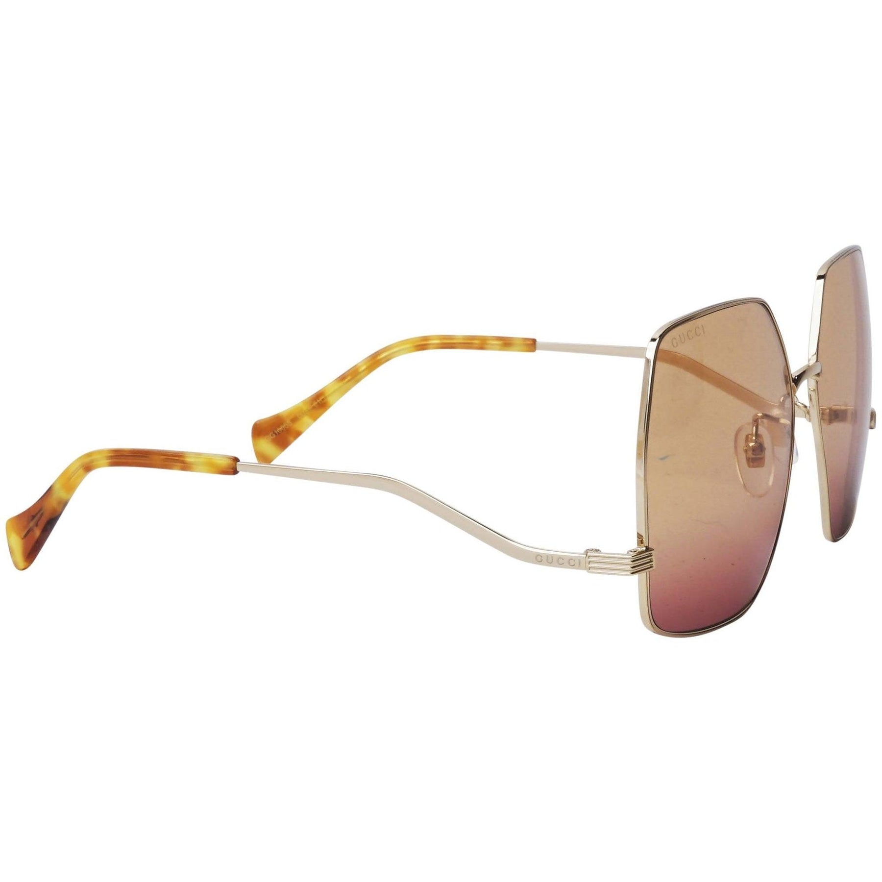 Gucci Gold/Pink Gg1005s 003 Gold/Pink Sunglasses Gucci NEW GUCCI GG1593S 003 Gold/Pink/Violet Women  main image 3