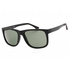 Guess Factory Men's Sunglasses - Matte Black Rectangular Frame Green Lens | GF0234 02N