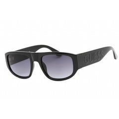 Guess Factory Men's Sunglasses - Shiny Black Plastic Rectangular Frame | GF5107 01B
