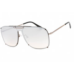 Guess Factory Men's Sunglasses - Shiny Light Ruthenium Rectangular Frame | GF0240 14C