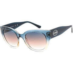 Guess Factory Unisex Sunglasses - Gradient Lens Blue and Clear Frame | GF6154 92F