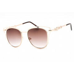Guess Factory Women's Sunglasses - Gold Cat Eye Frame Gradient Brown Lens | GF0343 32F