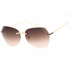 Guess Factory Women's Sunglasses - Gold Metal Frame Gradient Brown Lens | GF0384 32F