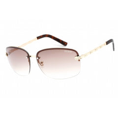 Guess Factory Women's Sunglasses - Gold Metal Frame Gradient Brown Lens | GF0388 32F