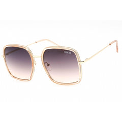 Guess Factory Women's Sunglasses - Gold Metal Frame Gradient Brown Lens | GF0389 32F
