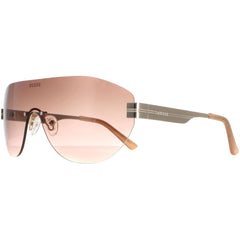 Guess Factory Women's Sunglasses - Gradient Brown Lens Gold Metal Frame | GF6161 32F