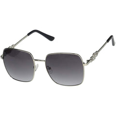 Guess Factory Women's Sunglasses - Gradient Lens Full Rim Grey Frame | GF6115 10B