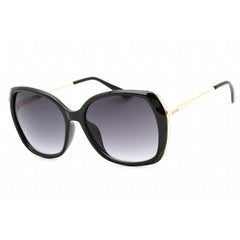 Guess Factory Women's Sunglasses - Shiny Black Frame Gradient Smoke Lens | GF0396 01B