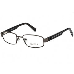 Guess Men's Eyeglasses - Clear Demo Lens Gunmetal Rectangular Frame | GU9101-3 J14