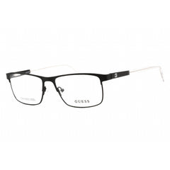 Guess Men's Eyeglasses - Full Rim Matte Black Plastic Rectangular Frame | GU1972 002