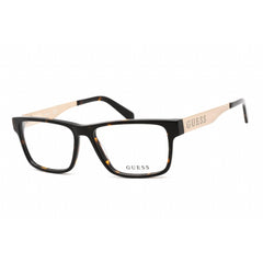 Guess Men's Eyeglasses - Full Rim Rectangular Dark Havana Plastic Frame | GU1995 052