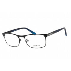Guess Men's Eyeglasses - Full Rim Rectangular Shape Blue Metal Frame | GU1981 092