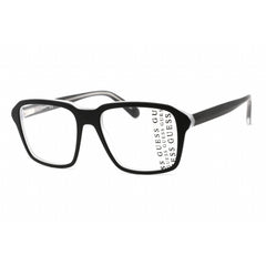 Guess Men's Eyeglasses - Full Rim Square Shape Matte Black Plastic Frame | GU50073 002