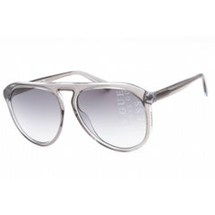 Guess Men's Sunglasses - Full Rim Grey/Black Plastic Aviator Shape Frame | GU00058 20B
