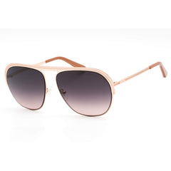 Guess Men's Sunglasses - Gradient Blue Lens Matte Rose Gold Metal Frame | GU5226 29Z