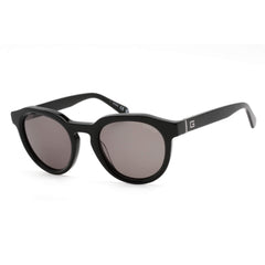 Guess Men's Sunglasses - Shiny Black Round Plastic Full-Rim Frame | GU00063 01A
