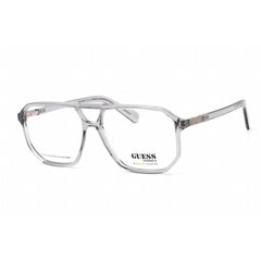 Guess Unisex Eyeglasses - Full Rim Aviator Shaped Grey Plastic Frame | GU8252 020