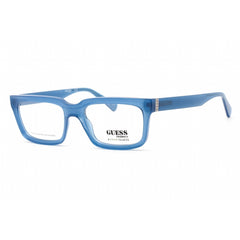 Guess Unisex Eyeglasses - Full Rim Blue/Other Plastic Rectangular Frame | GU8253 092