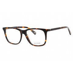 Guess Unisex Eyeglasses - Full Rim Dark Havana Plastic Rectangular Frame | GU5223 052