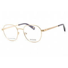 Guess Unisex Eyeglasses - Full Rim Pink Gold Metal Round Shape Frame | GU5222 033