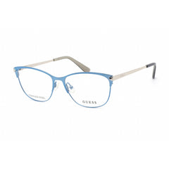 Guess Unisex Eyeglasses - Matte Light Blue Metal Cat Eye Shape Frame | GU2755 085