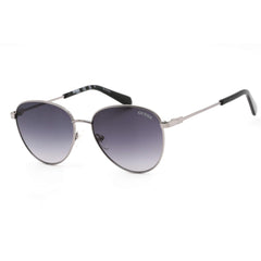 Guess Unisex Sunglasses - Gradient Smoke Lens Metal Oval Shape Frame | GU8257 08B