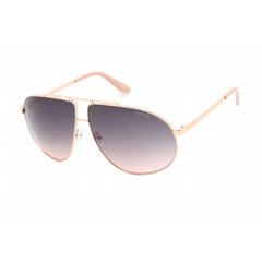Guess unisex Sunglasses - Shiny Rose Gold Metal Frame Gradient Smoke Lens | GU5208 28B