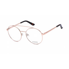 Guess Women's Eyeglasses - Clear Demo Lens Gold Metal Round Shape Frame | GU2714 032