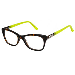 Guess Women's Eyeglasses - Clear Demo Lens Havana Rectangular Frame | GU9132-3 056