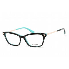 Guess Women's Eyeglasses - Clear Demo Lens Light Green/Black/Gold Frame | GU2797 095
