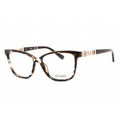 Guess Women's Eyeglasses - Dark Brown/Other Plastic Rectangular Frame | GU2832 050