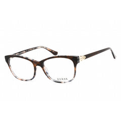 Guess Women's Eyeglasses - Full Rim Cat Eye Havana/Clear Plastic Frame | GU2696 056