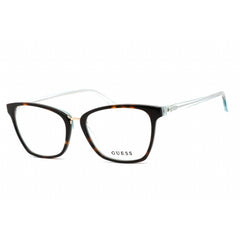 Guess Women's Eyeglasses - Full Rim Cat Eye Havana/Light Blue Plastic | GU2733 056