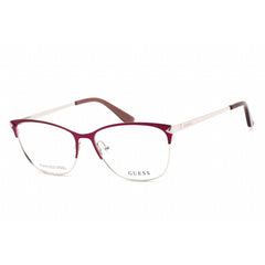 Guess Women's Eyeglasses - Full Rim Cat Eye Matte Violet Metal Frame | GU2755 082