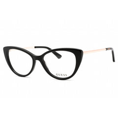 Guess Women's Eyeglasses - Full Rim Cat Eye Shiny Black Plastic Frame | GU2929 001