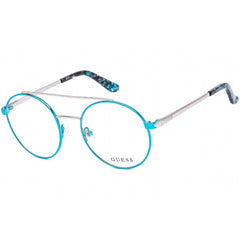 Guess Women's Eyeglasses - Full Rim Pads Shiny Light Blue/Silver Frame | GU2714 084