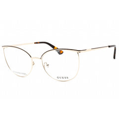 Guess Women's Eyeglasses - Full Rim Pale Gold Metal Rectangular Frame | GU2879 032