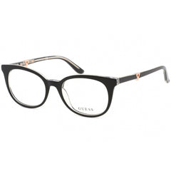 Guess Women's Eyeglasses - Full Rim Shiny Black Cat Eye Shaped Frame | GU2732 001
