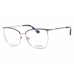Guess Women's Eyeglasses - Full Rim Shiny Gunmetal Rectangular Frame | GU2878 008