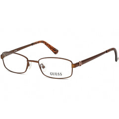 Guess Women's Eyeglasses - Matte Dark Brown Rectangular Shaped Frame | GU2524 049