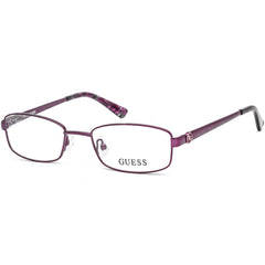 Guess Women's Eyeglasses - Matte Violet Rectangular Shaped Metal Frame | GU2524 082