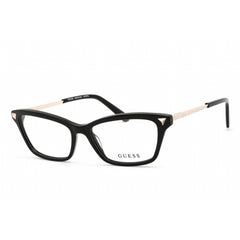 Guess Women's Eyeglasses - Shiny Black Plastic Cat Eye Shape Frame | GU2797-S 001