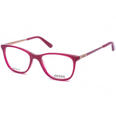 Guess Women's Eyeglasses - Shiny Fuchsia Cat Eye Shaped Plastic Frame | GU2566 75