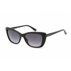 Guess Women's Sunglasses - Full Rim Matte Black Plastic Cat Eye Frame | GU7774 02B