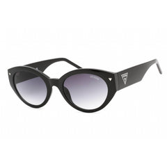 Guess Women's Sunglasses - Full Rim Shiny Black Plastic Cat Eye Frame | GU8249 01B