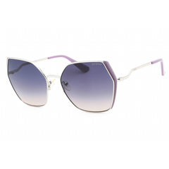 Guess Women's Sunglasses - Full Rim Shiny Light Nickeltin Metal Frame | GU7843 10B