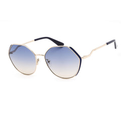 Guess Women's Sunglasses - Gradient Blue Lens Metal Geometric Frame | GU7842 32W