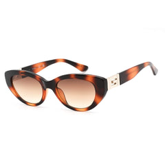 Guess Women's Sunglasses - Gradient Brown Lens Plastic Cat Eye Frame | GU7849 53F